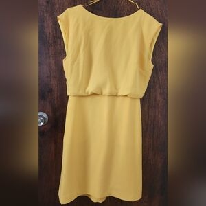 Banana Republic Yellow Midi Dress